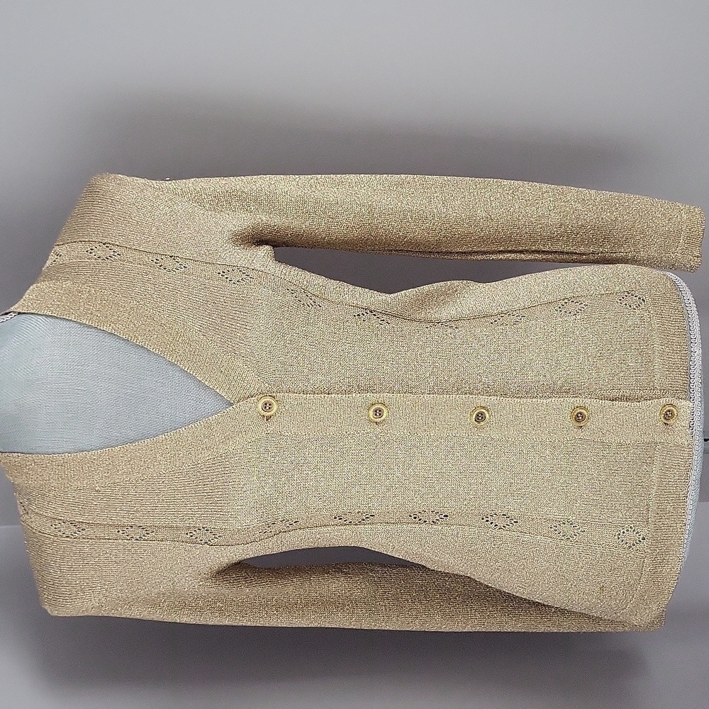 Hudson's Bay Company Vintage Gold Metallic Cardigan